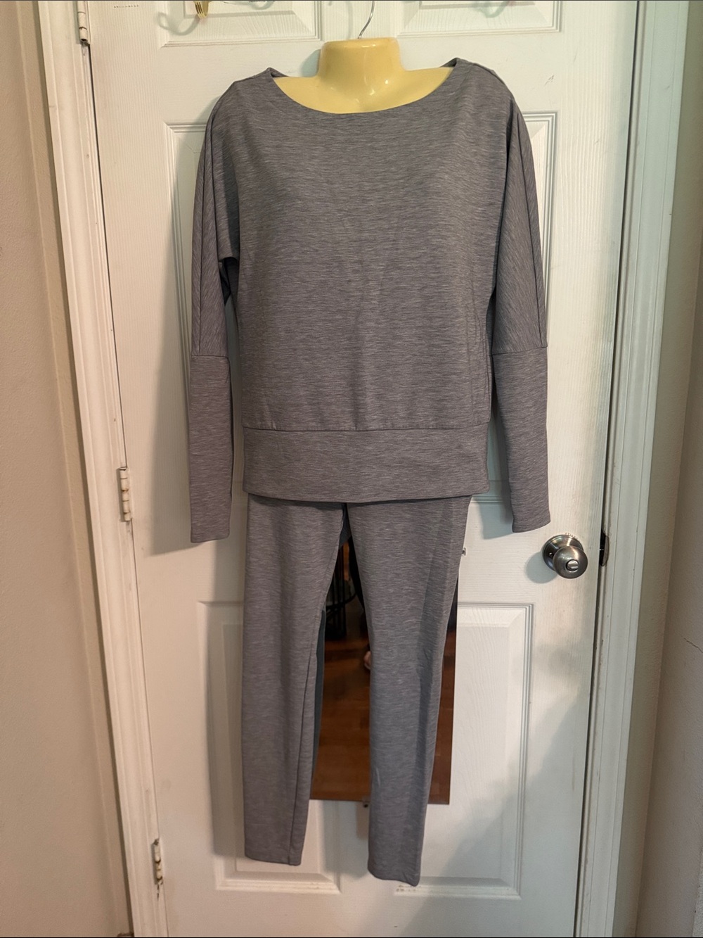 WHBM Grey WKND Top and Leggings Loungwear